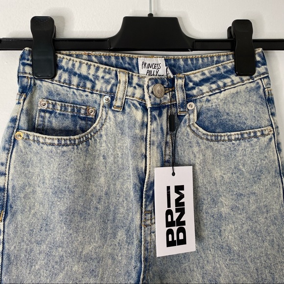 Princess Polly Zaiden Straight Leg Jeans Light Wash Denim NWT - Picture 12 of 15